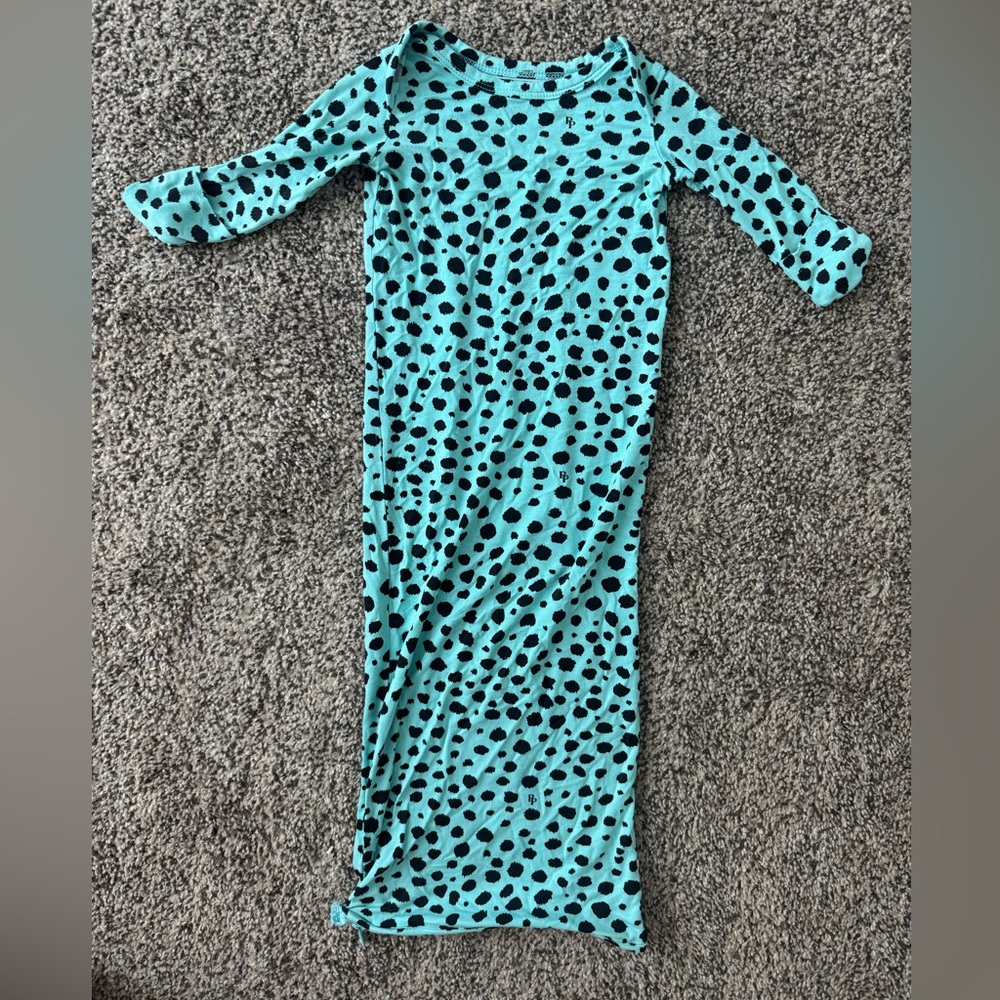 Posh Peanut Mint and Black Polka sleep zip bag